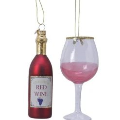 RETIF Suspensions Verre Et Bouteille De Vin A Suspendre H.12,5Cm - 3 Modeles Possible Store