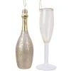RETIF Suspensions Verre Et Bouteille De Champagne A Suspendre H.12,5Cm Best Sale
