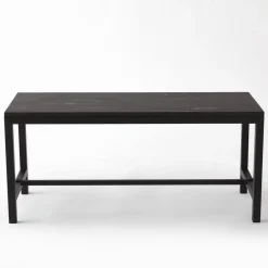 RETIF Table Basse Industrielle L100 X P40 X H45Cm Bois Noir Cheap