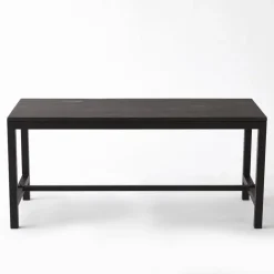 RETIF Table Basse Industrielle L100 X P40 X H45Cm Bois Noir Cheap