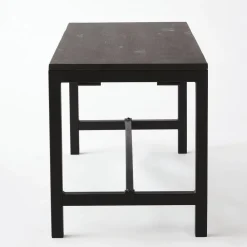 RETIF Table Basse Industrielle L100 X P40 X H45Cm Bois Noir Cheap