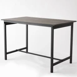 RETIF Table Industrielle L119 X P70 X H75 Cm Bois Noir Hot