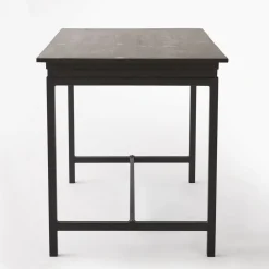 RETIF Table Industrielle L119 X P70 X H75 Cm Bois Noir Hot
