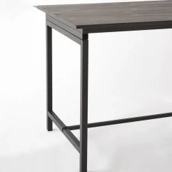 RETIF Table Industrielle L119 X P70 X H75 Cm Bois Noir Hot