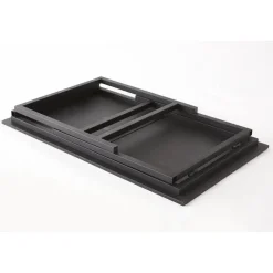 RETIF Table Industrielle L119 X P70 X H75 Cm Bois Noir Hot