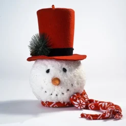 RETIF Tete De Bonhomme De Neige Avec Echarpe 22X20Cm Cheap