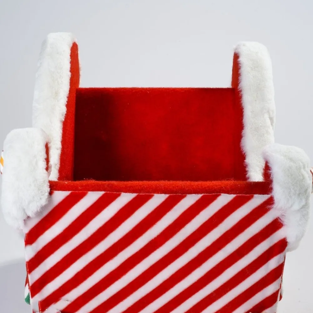 RETIF Traineau Du Pere Noel Candy Rouge Et Blanc 46X28X32Cm New