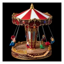 RETIF Village De Noel Lumineux Et Musical Carrousel De Chaises Volantes Anime Sale
