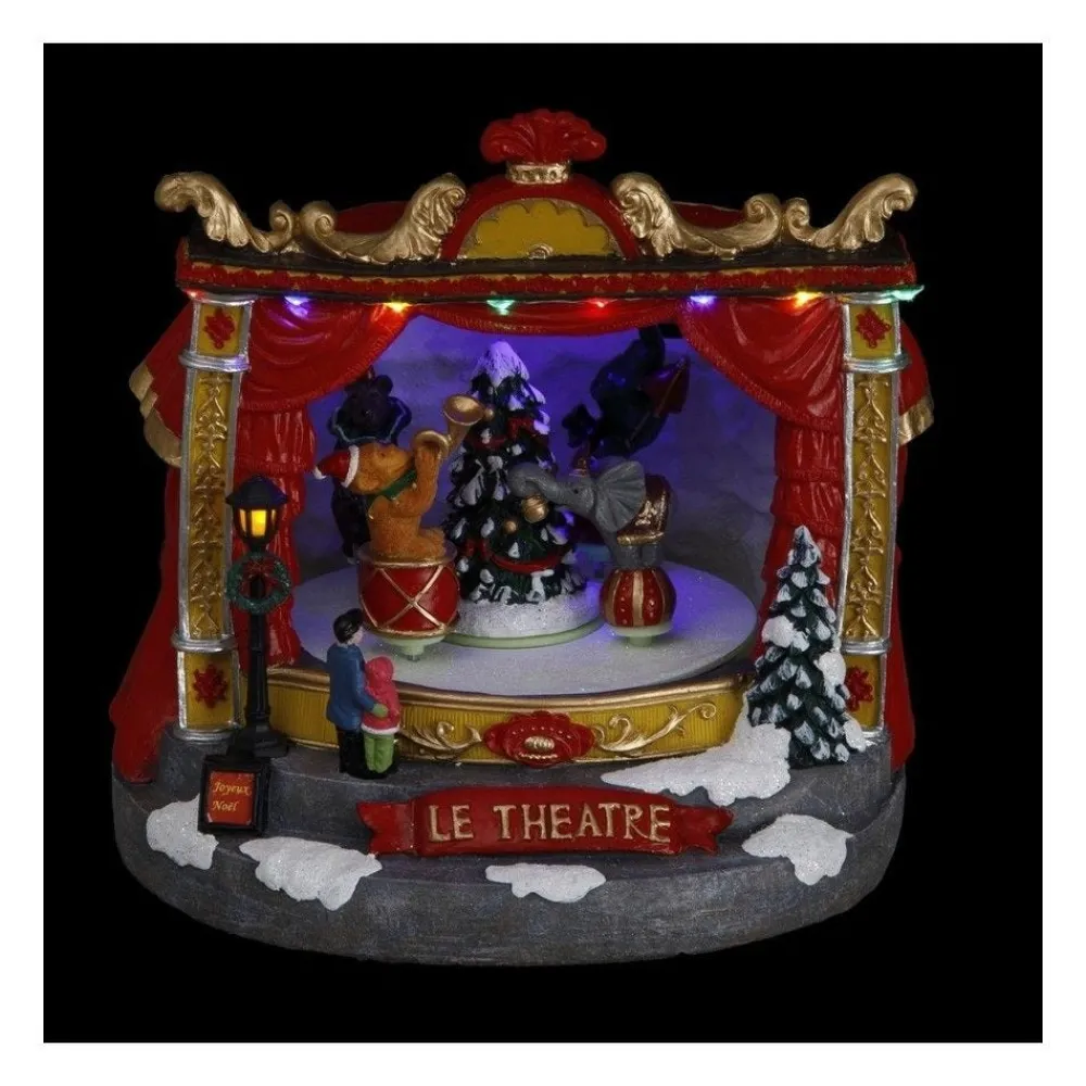 RETIF Village De Noel Lumineux Anime Et Musical Le Theatre New