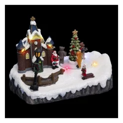 RETIF Village De Noel Lumineux Et Anime Chorale De Noel Cheap