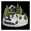 RETIF Village De Noel Lumineux Patinoire Dans La Foret Discount