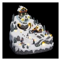 RETIF Village De Noel Lumineux Anime Et Musical Vacances A La Montagne Sale