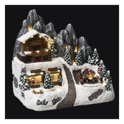 RETIF Village De Noel Lumineux Et Anime Refuge En Altitude Fashion