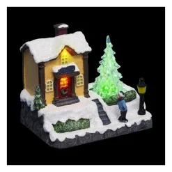RETIF Village De Noel Lumineux Maison Et Son Sapin Vert Store
