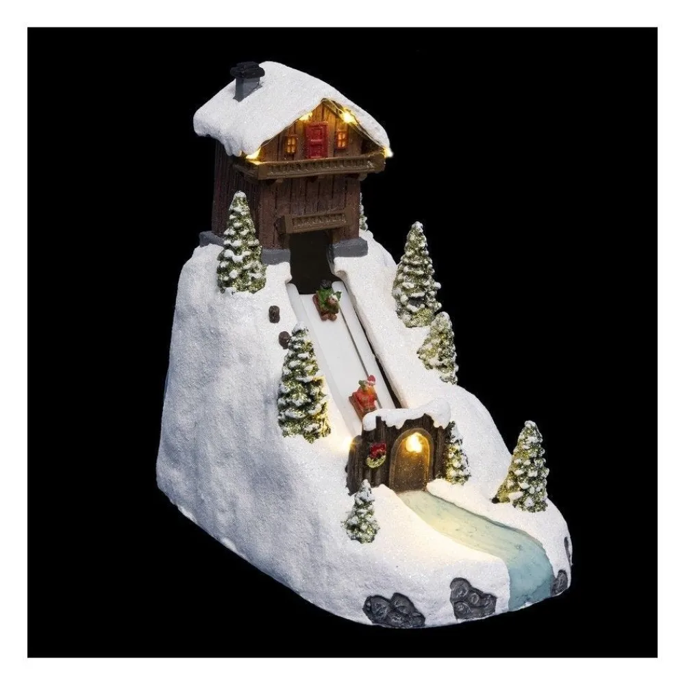 RETIF Village De Noel Lumineux Et Anime Piste De Luge Cheap