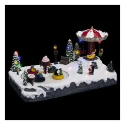 RETIF Village De Noel Lumineux Anime Et Musical Parc D'Attraction Discount