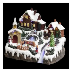 RETIF Village De Noel Lumineux Et Anime Effervescence Autour Du Lac Gele Online