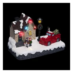 RETIF Village De Noel Lumineux Maison Et Livraison Du Sapin Discount