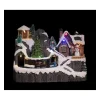 RETIF Village De Noel Lumineux Anime Et Musical Avec Train Best Sale