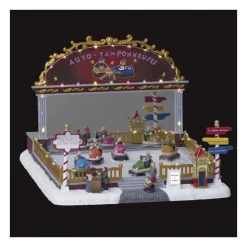 RETIF Village De Noel Lumineux Musical Et Anime Auto-Tamponneuses Best Sale