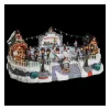 RETIF Village De Noel Lumineux Anime Et Musical Patinoire Avec 10 Santons Cheap