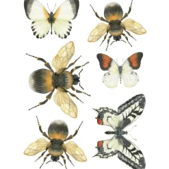 RETIF Vitrophanie Abeilles Et Papillons, 2 Formats Cheap