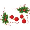 RETIF Vitrophanie Angles De Houx Et Boules Rouges Sale