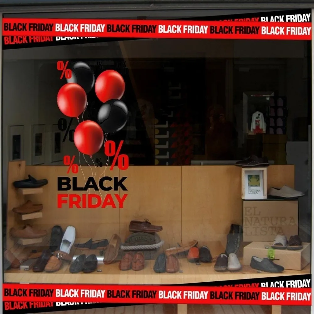 RETIF Vitrophanie Bandeaux Signalisation Black Friday New