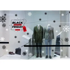 RETIF Vitrophanie Cadre Black Friday Rouge Et Noir Sale