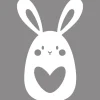 RETIF Vitrophanie Petit Lapin Blanc 43,2X68Cm Shop