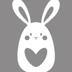 RETIF Vitrophanie Petit Lapin Blanc 43,2X68Cm Shop