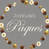 RETIF Vitrophanie Petite Couronne Joyeuses Paques Choco Et Paquerettes - O 48 Cm Discount