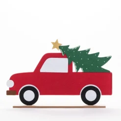 RETIF Voiture En Tissu Avec Sapin De Noel L 58 X H 37 Cm Hot